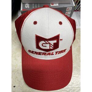 General Tire Hat WITH Flag Trucker Hat Adjustable *NEW*